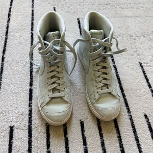 Robins egg blue/ green women’s Nike Blazers